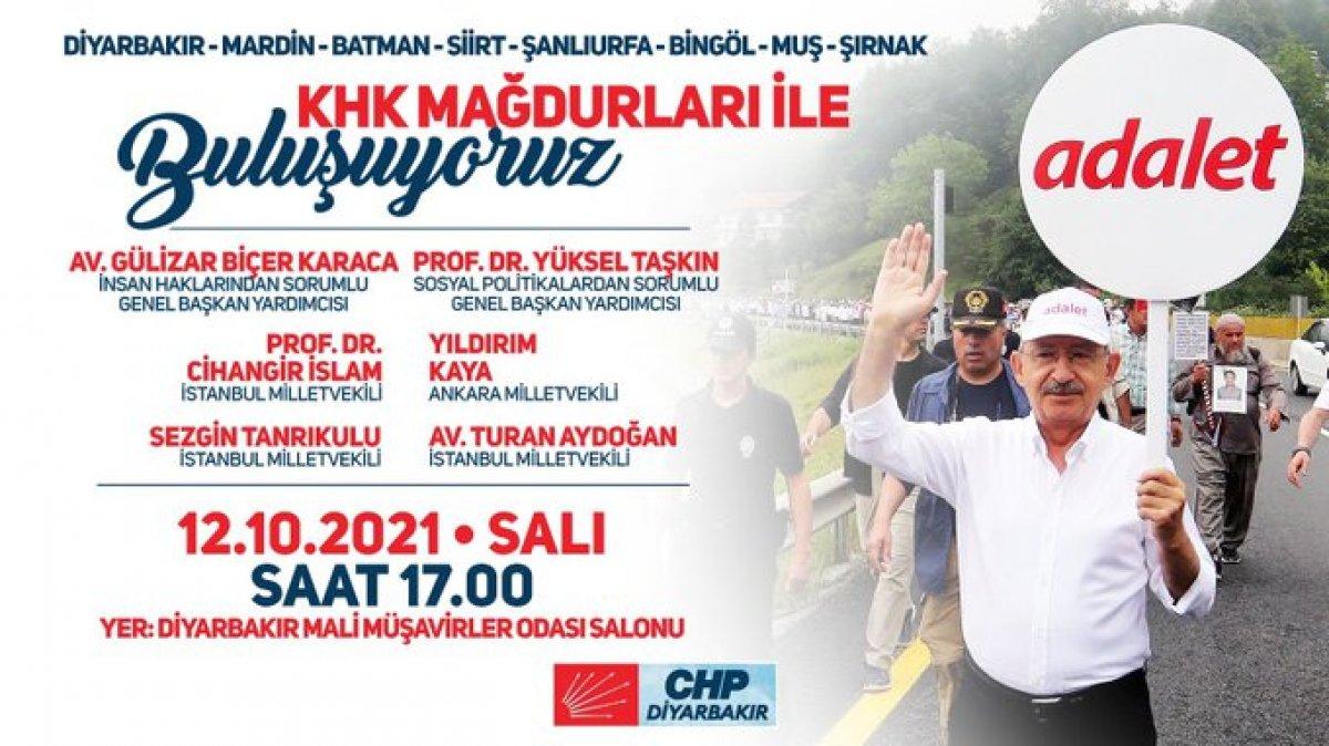 CHP'den KHK'lılara destek programı