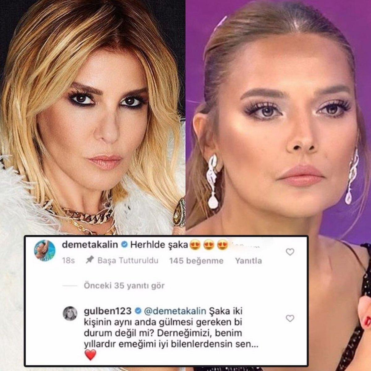 Gülben Ergen, Demet Akalın'a cevap verdi