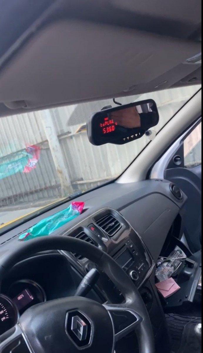 Beyoğlu'nda tespit edilen korsan taksi, 60 gün trafikten men edildi