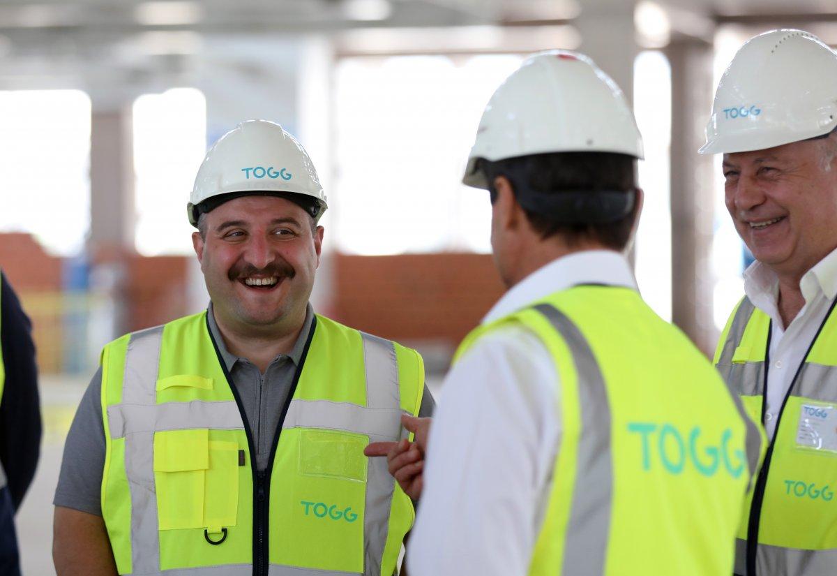 Mustafa Varank, TOGG'un üretim tesisinin inşaatını inceledi