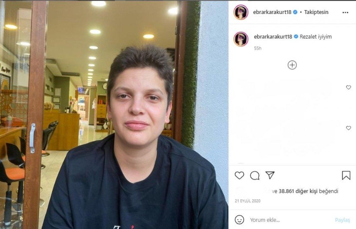 En az saçı kadar renkli! İşte Ebrar Karakurt'un esprili Instagram paylaşımları