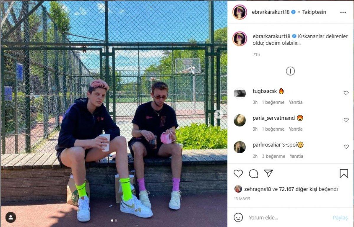 En az saçı kadar renkli! İşte Ebrar Karakurt'un esprili Instagram paylaşımları