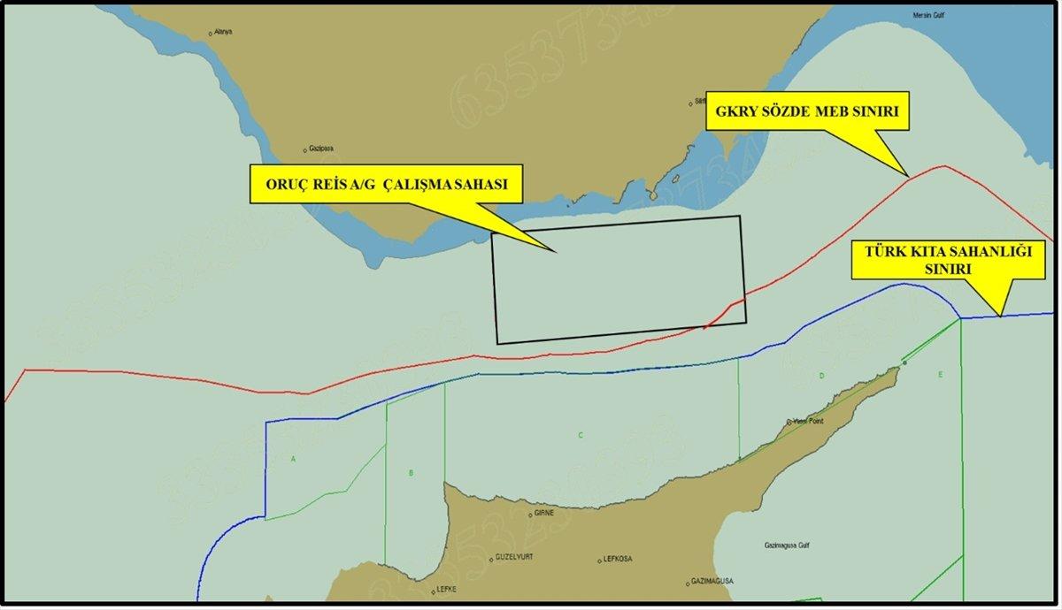 MSB: Oruç Reis'le ilgili NAVTEX iddiaları gerçek dışıdır