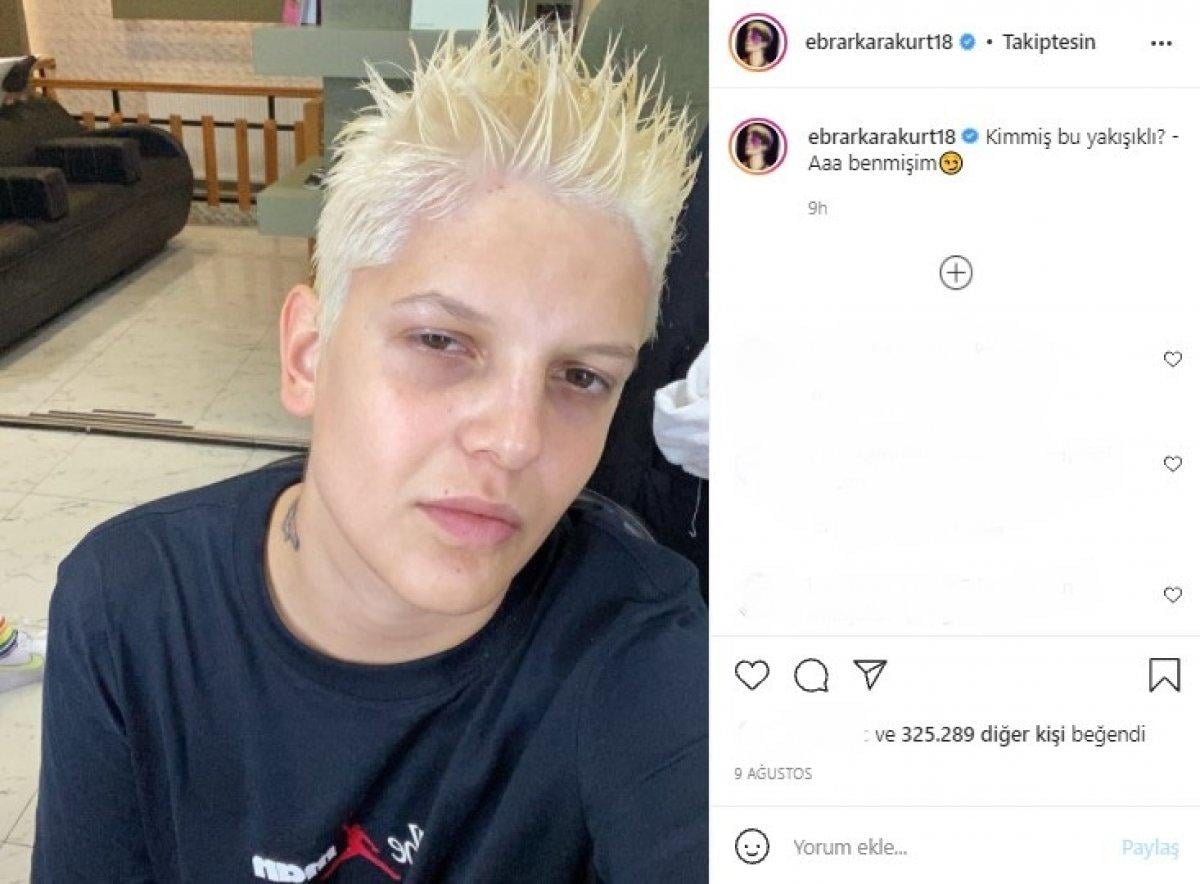 En az saçı kadar renkli! İşte Ebrar Karakurt'un esprili Instagram paylaşımları