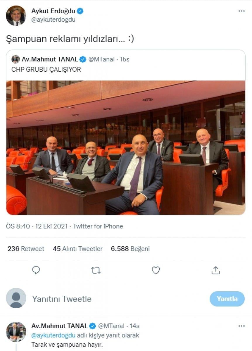 Aykut Erdoğdu'dan CHP'li vekillere kel esprisi