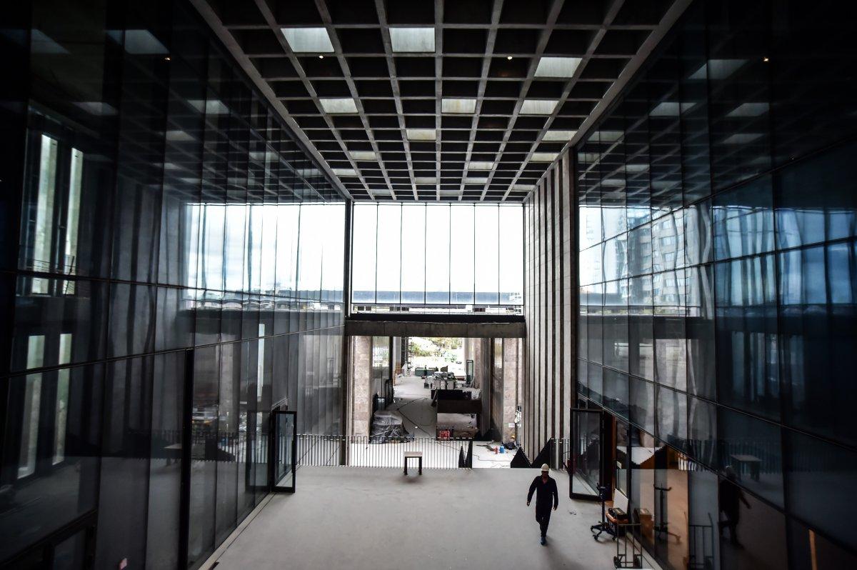 Taksim'deki AKM'nin, açılışa yakın son hali görüntülendi