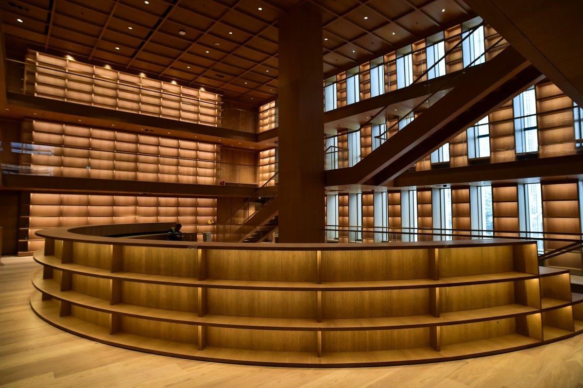 Taksim'deki AKM'nin, açılışa yakın son hali görüntülendi