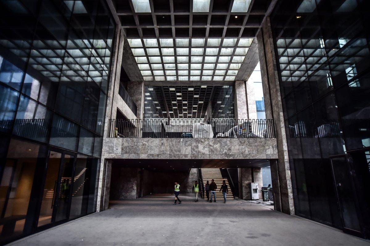 Taksim'deki AKM'nin, açılışa yakın son hali görüntülendi