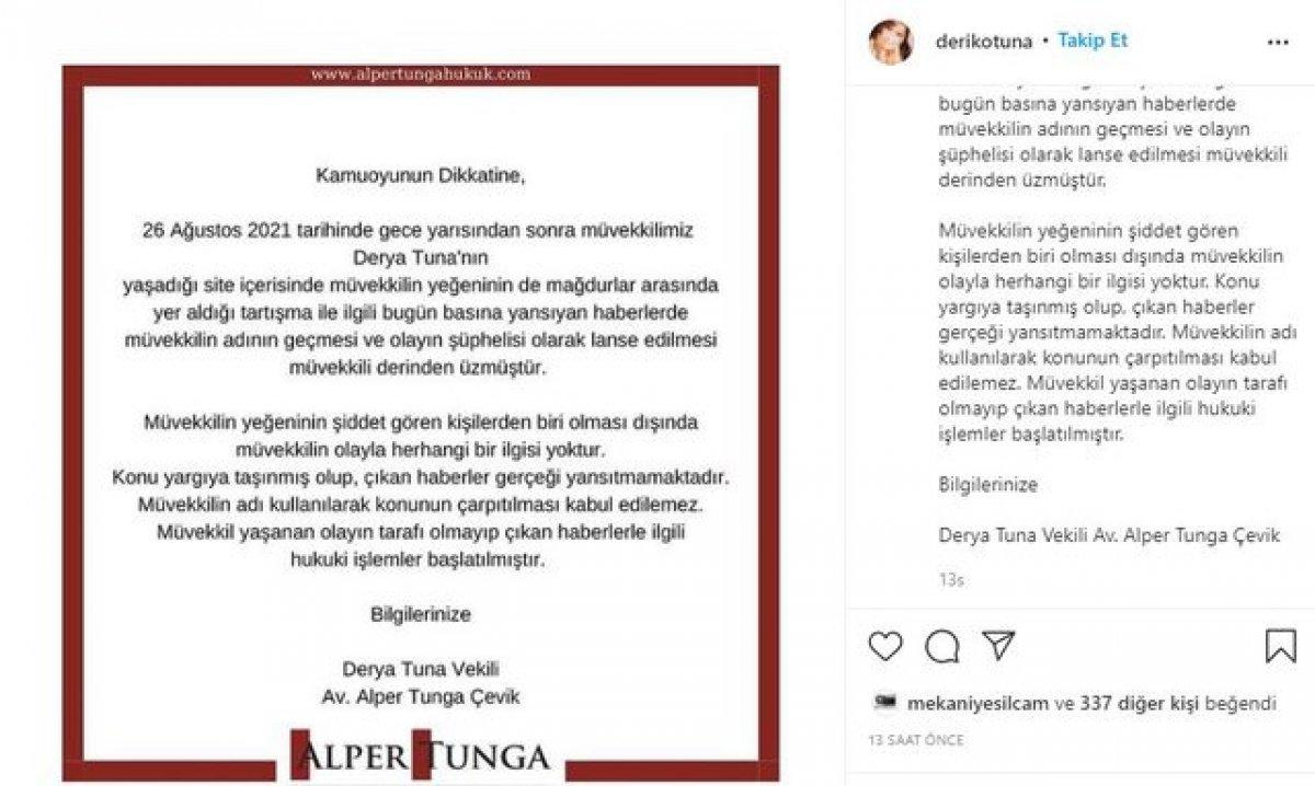 Derya Tuna, tehdit iddialarına cevap verdi