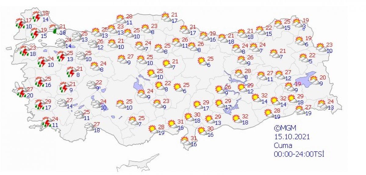 Meteoroloji'den İzmir için sağanak yağış uyarısı