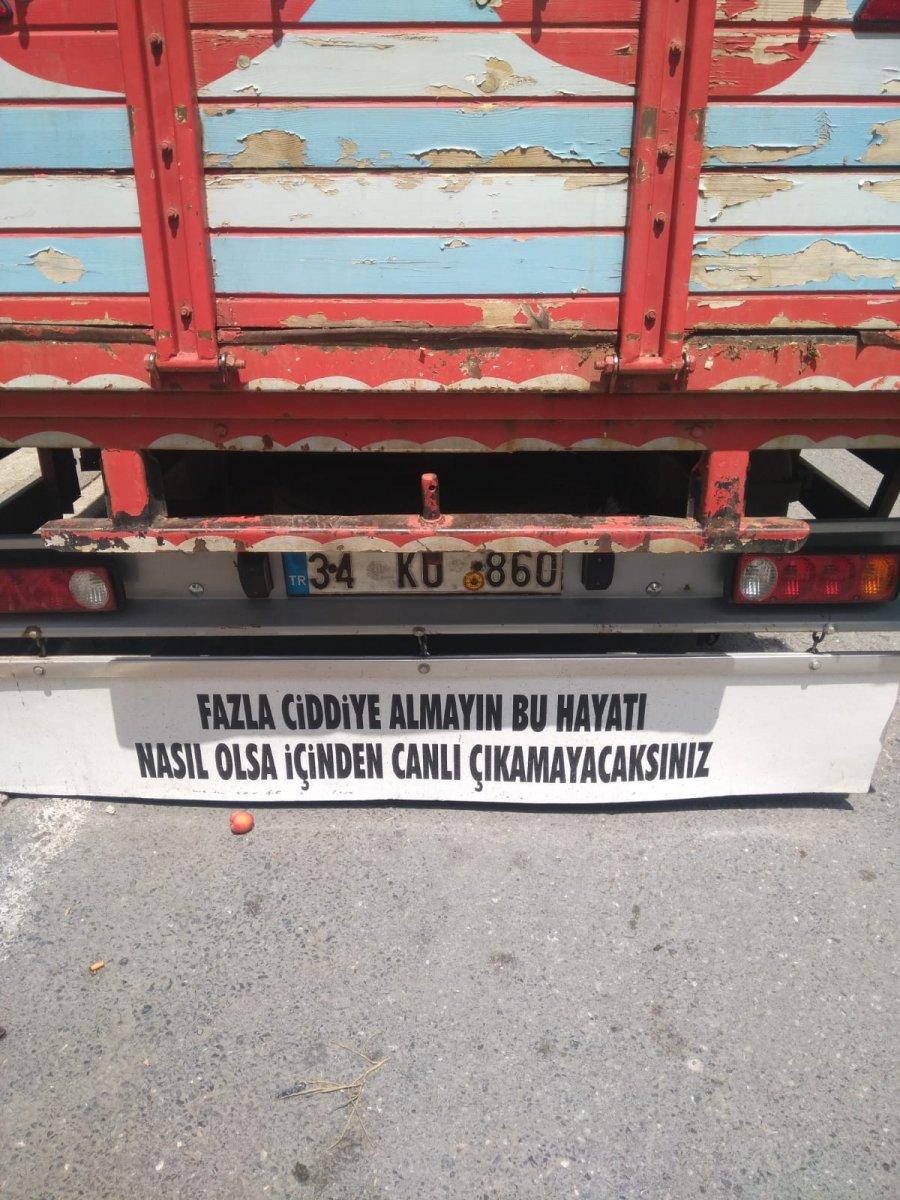 Bir zamanlar kamyon arkası yazılar vardı