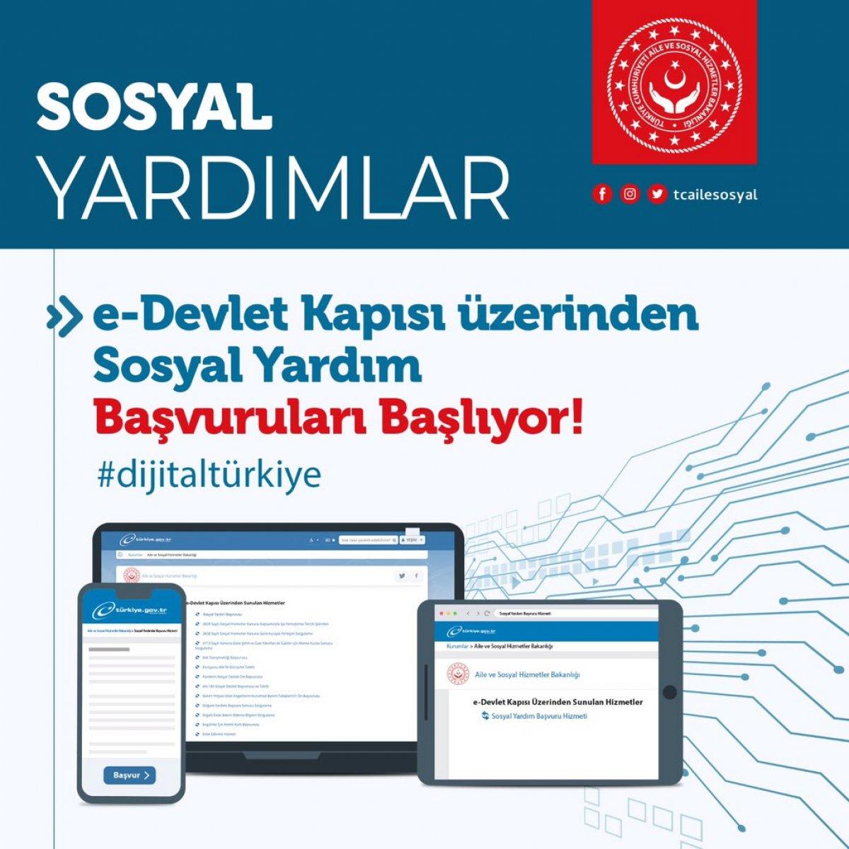 e-Devlet sosyal yardım başvurusu nasıl yapılır? e-Devlet yardım başvurusu ekranı 2021