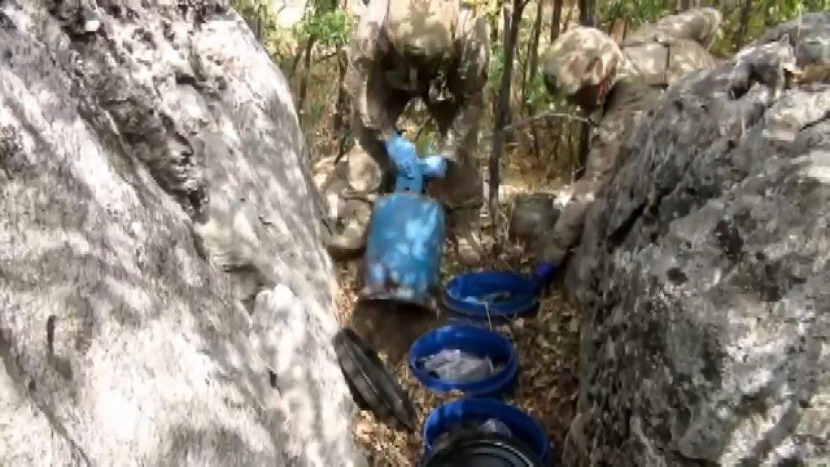 Adıyaman’da PKK/KCK’ya ait malzemeler ele geçirildi