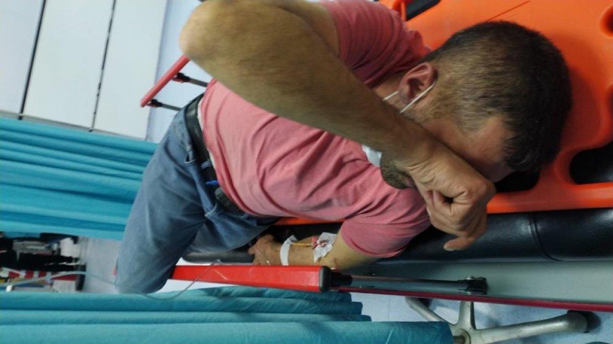 Malatya'da kontrolden çıkan otomobil takla attı