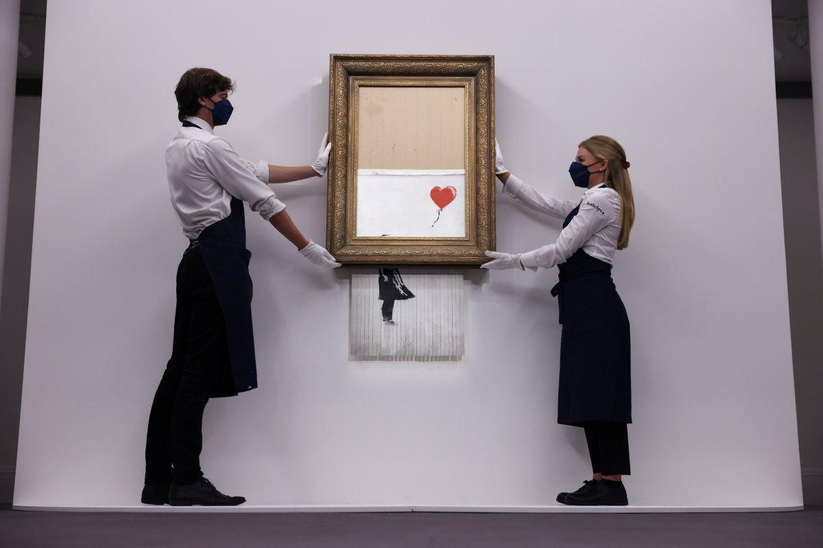 Banksy'nin parçalanan eseri, 18.5 milyon sterline satıldı