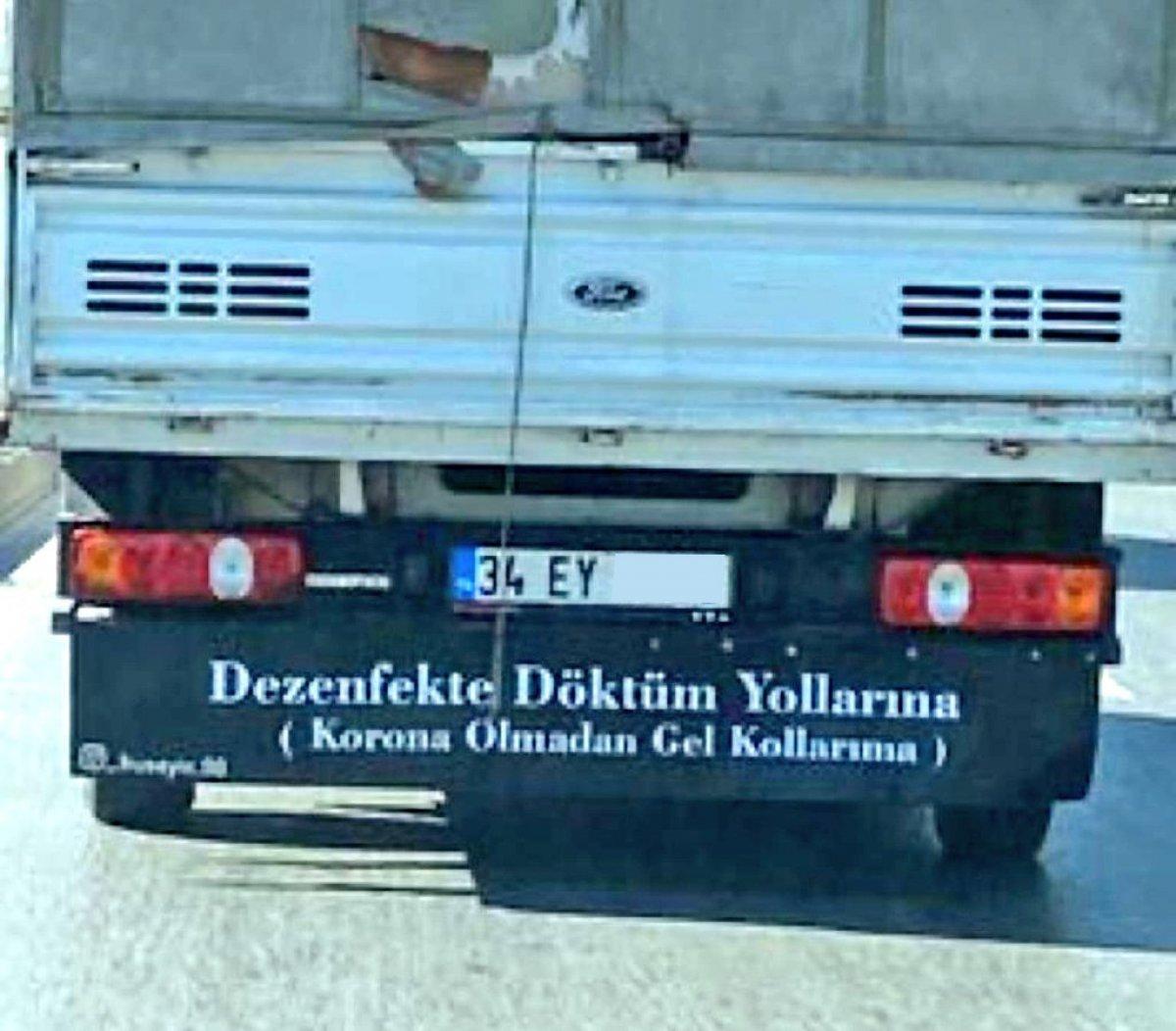 Bir zamanlar kamyon arkası yazılar vardı