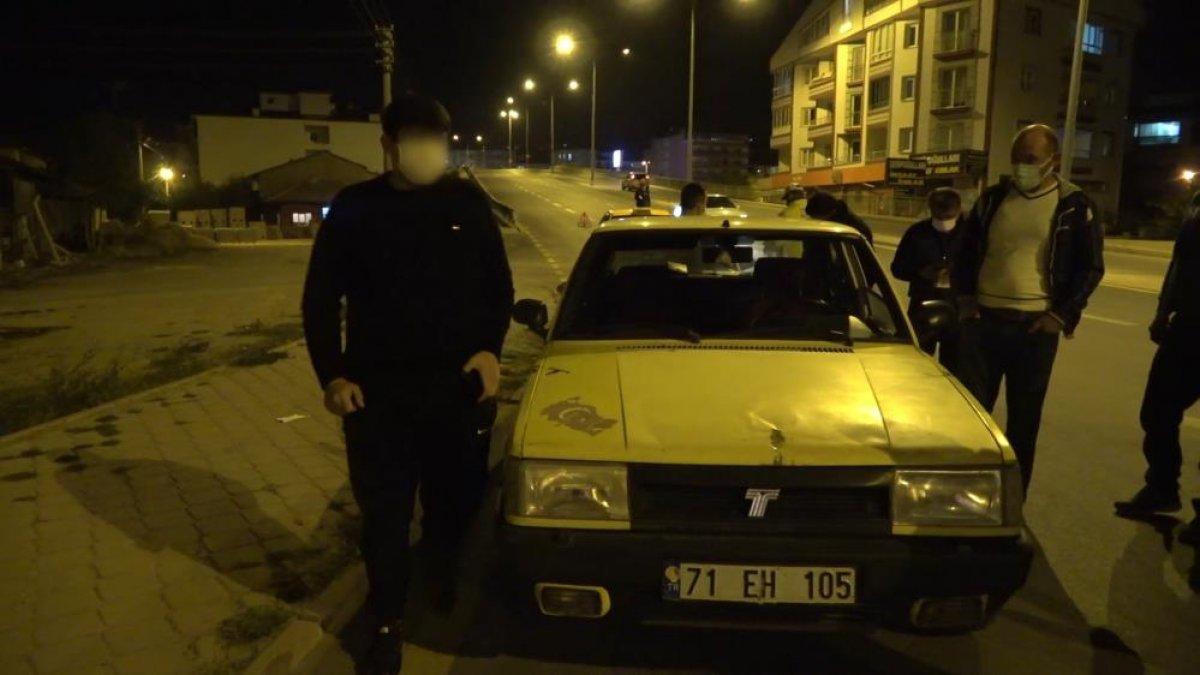 Kırıkkale'de 'şok denetim' uygulamasına takılan genç çocuk temaslı çıktı