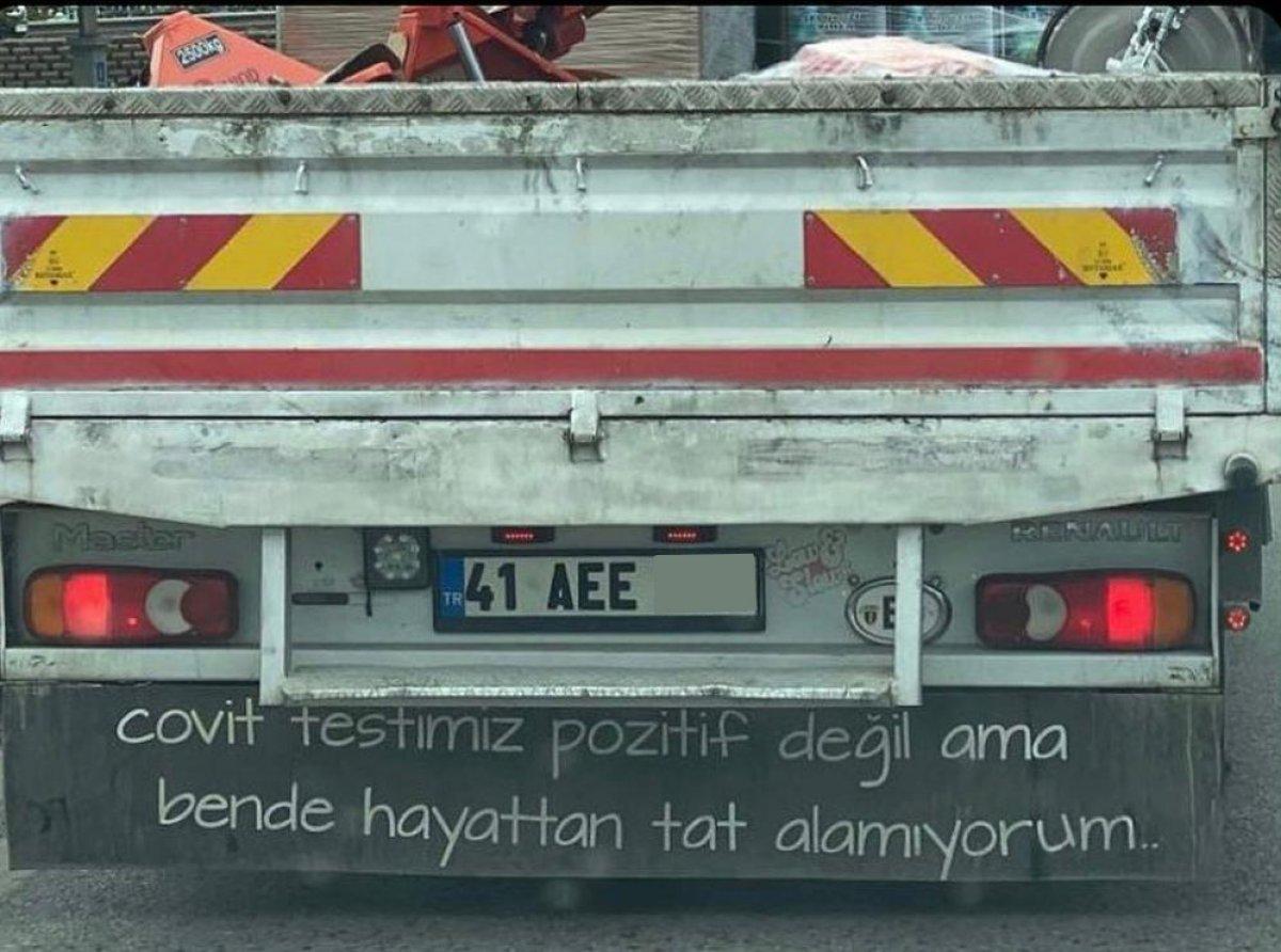 Bir zamanlar kamyon arkası yazılar vardı