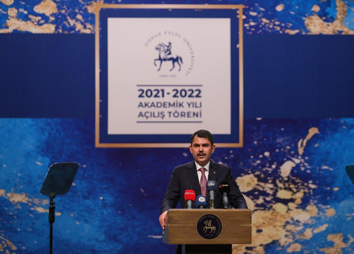 Murat Kurum: Her üniversitemizden 1 iklim elçisi belirlemesini talep edeceğiz