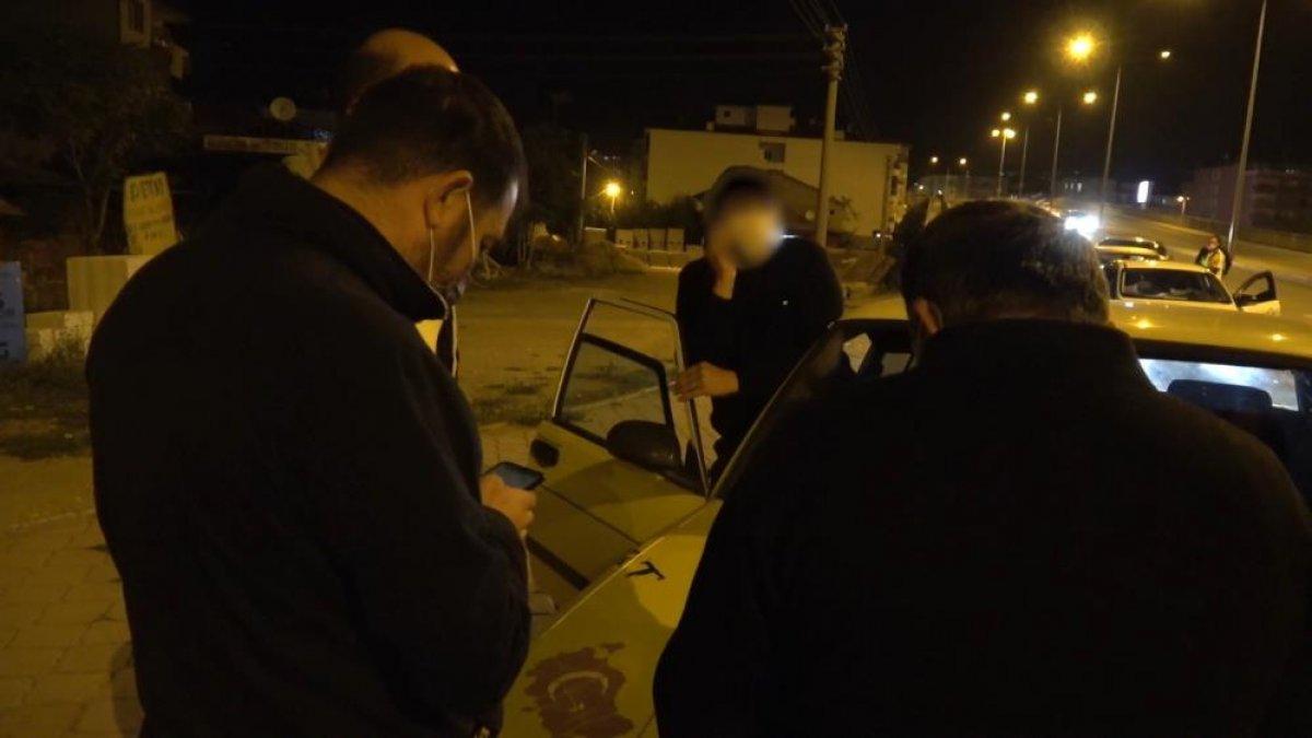 Kırıkkale'de 'şok denetim' uygulamasına takılan genç çocuk temaslı çıktı
