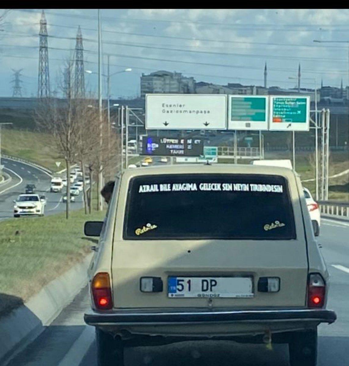 Bir zamanlar kamyon arkası yazılar vardı