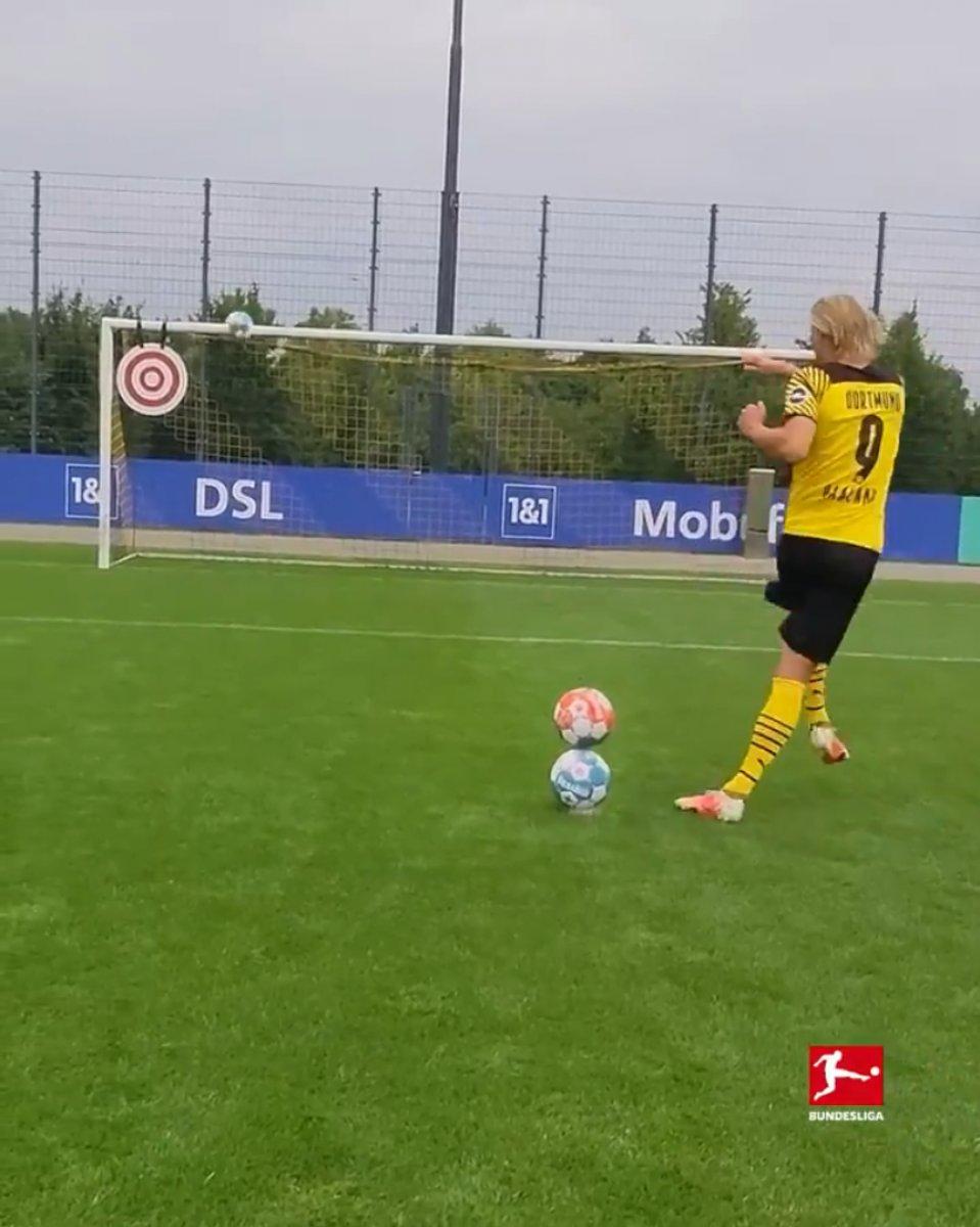 Haaland'ın antrenman performansı