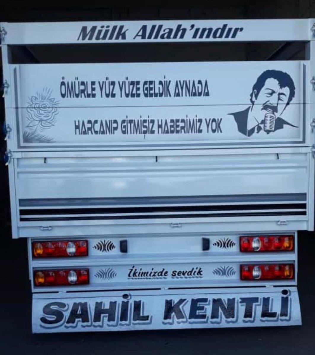 Bir zamanlar kamyon arkası yazılar vardı