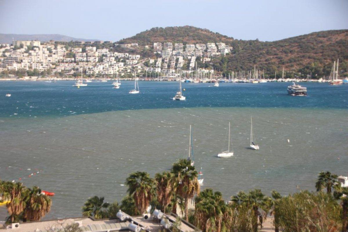 Bodrum'da 70 kilometrelik fırtına çıktı