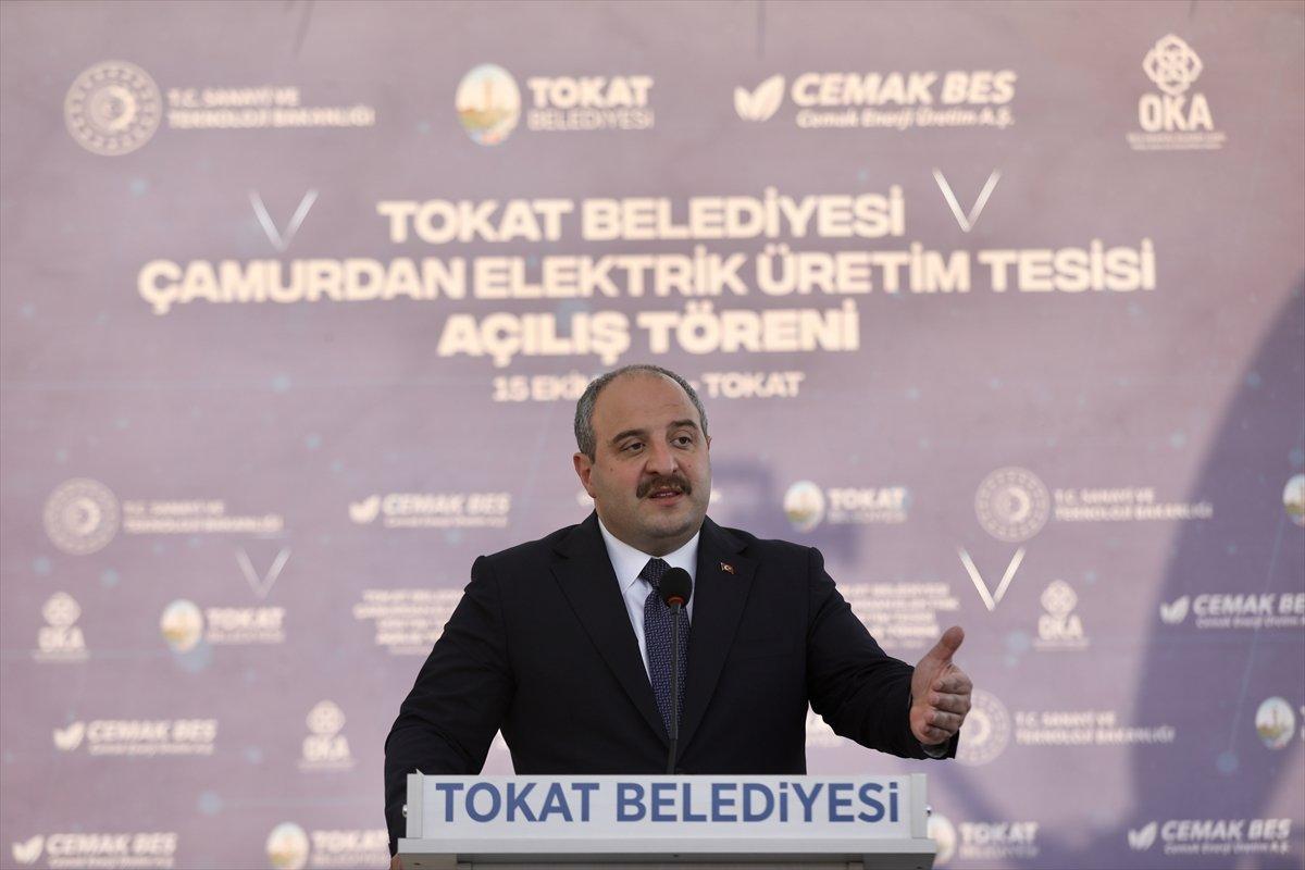 Mustafa Varank Tokat'ta Çamurdan Elektrik Üretim Tesisi'ni hizmete açtı