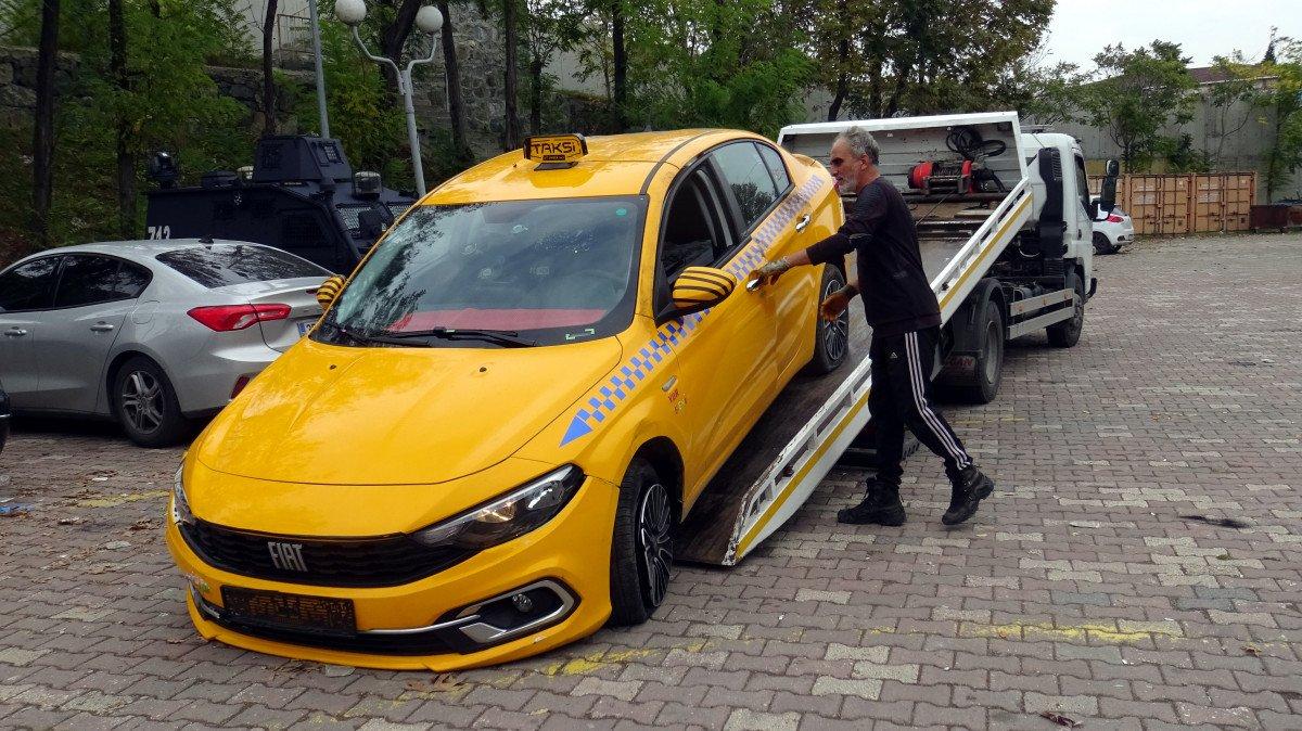 İstanbul'da yolcu kılığında bindiği taksiyi çalıp işe çıktı