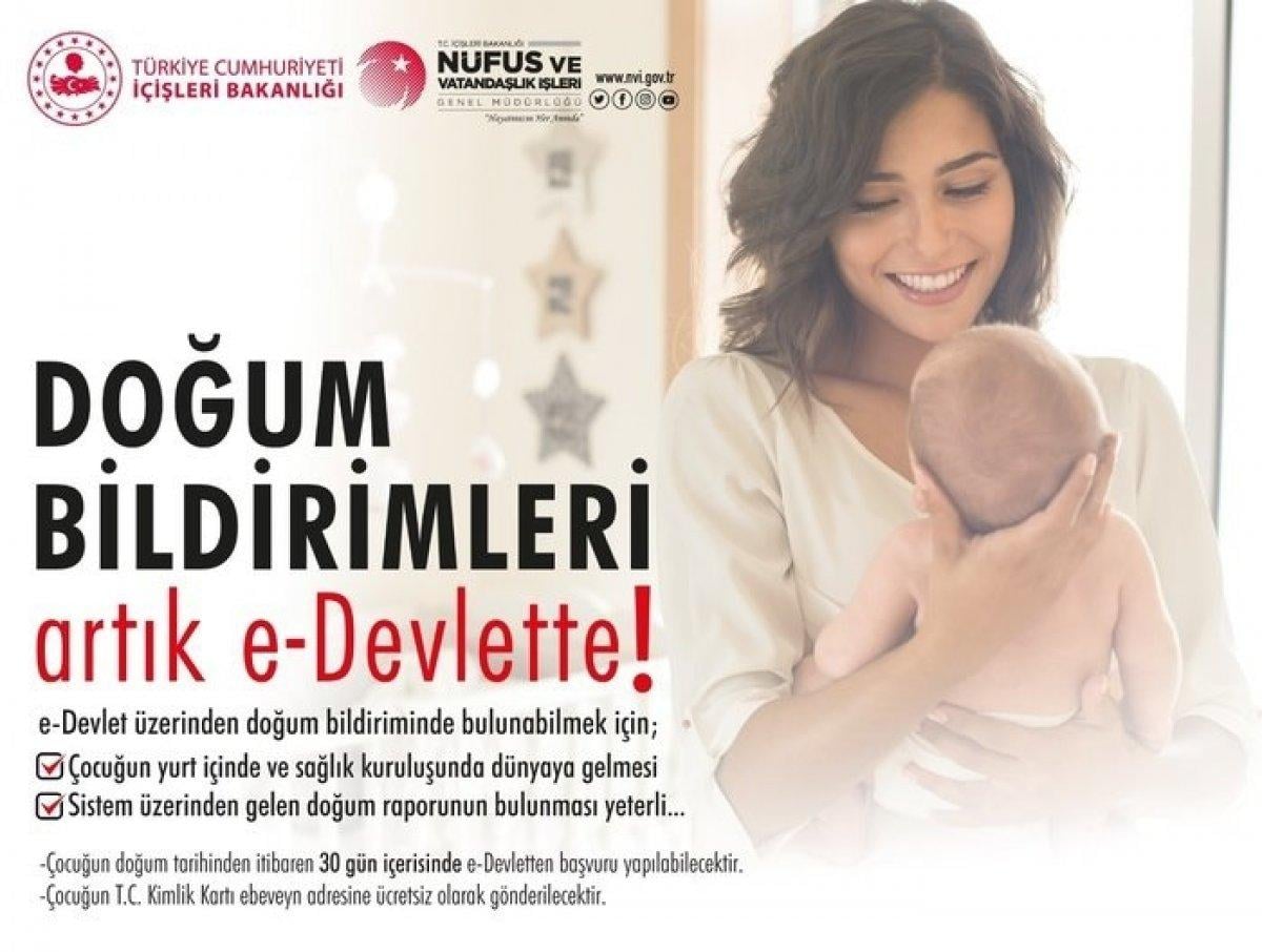 e-Devlet'ten yeni hizmet: e-Devlet doğum bildirimi başvurusu nasıl yapılır?