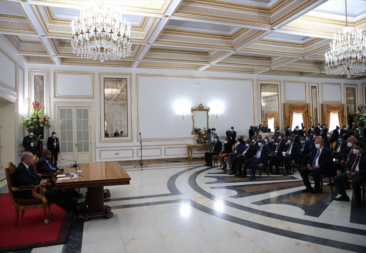 Cumhurbaşkanı Erdoğan, Angola'da açıklamalarda bulundu
