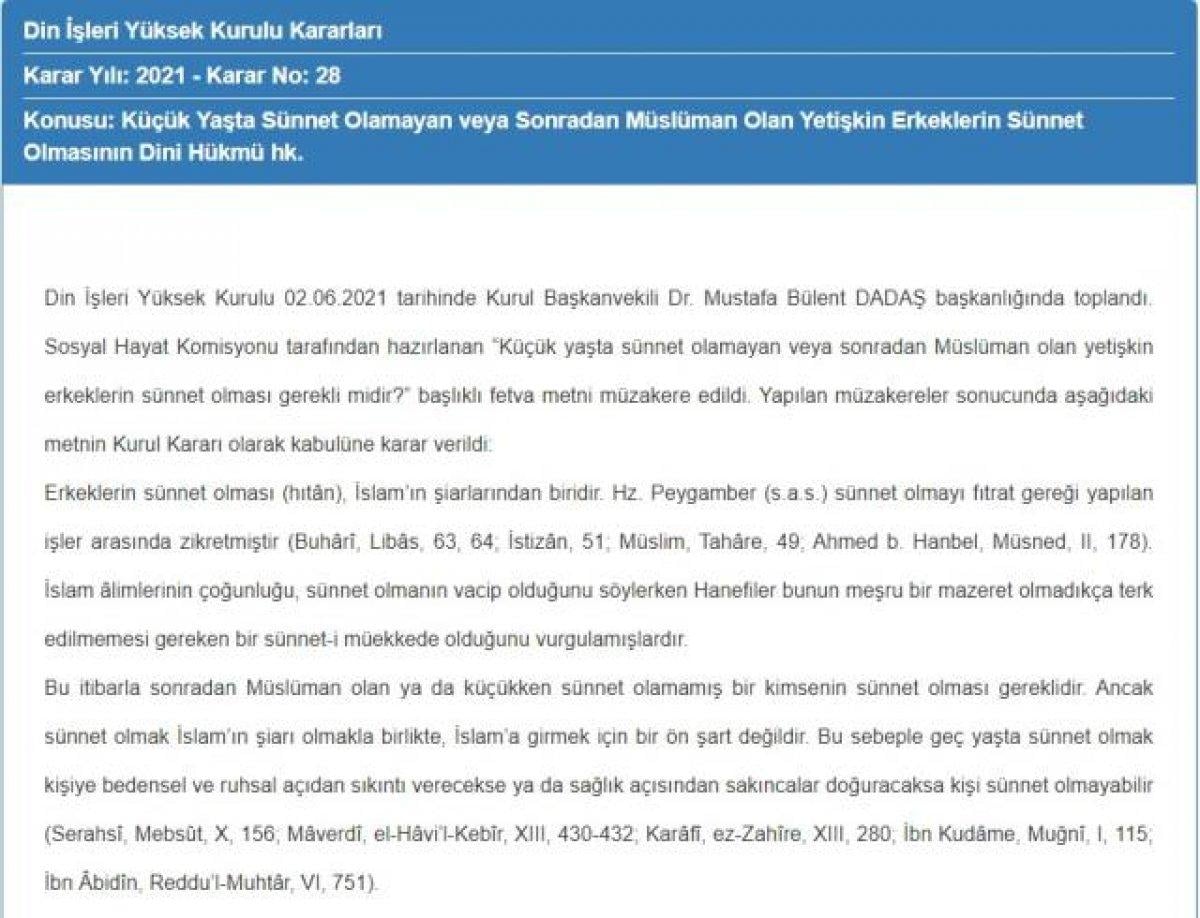 Sünnet olmak farz mı, vacip mi, sünnet mi? Diyanet'ten yeni fetva...