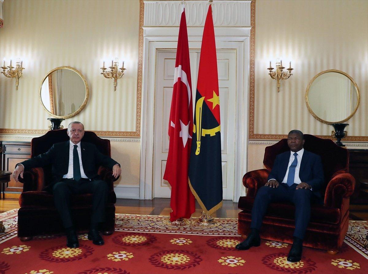 Cumhurbaşkanı Erdoğan, Angola'da açıklamalarda bulundu