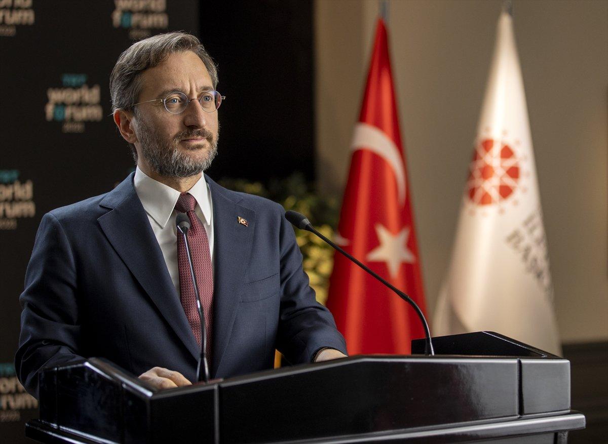 İletişim Başkanı Fahrettin Altun, TRT World Forum 2021 programının açılışında konuştu