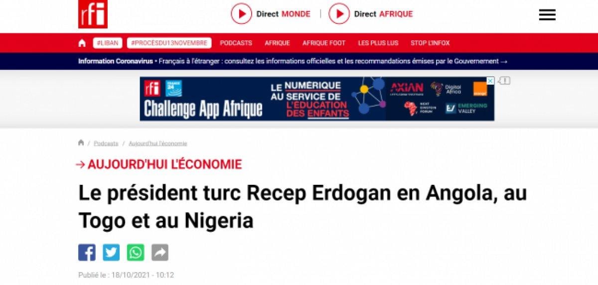 Fransa'nın gündemi Cumhurbaşkanı Erdoğan'ın Afrika turu
