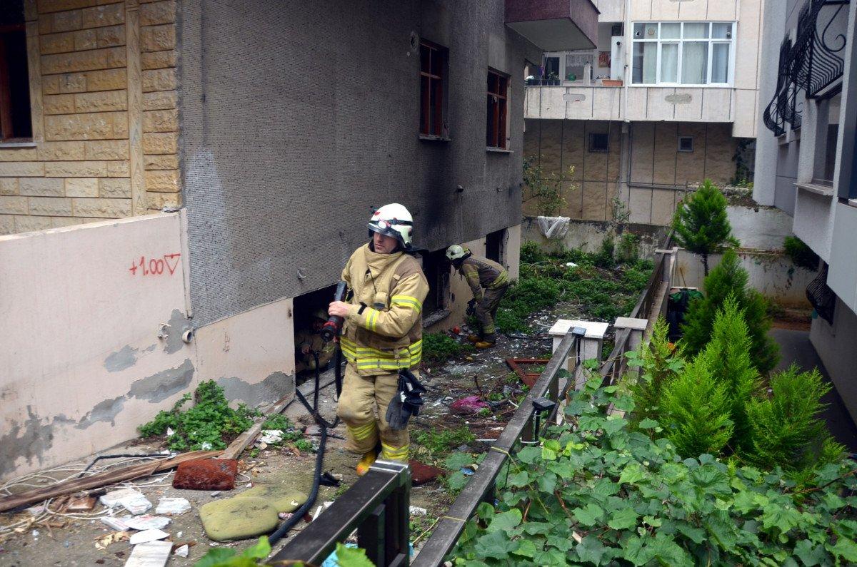 Avcılar’da, boş binada yangın çıktı