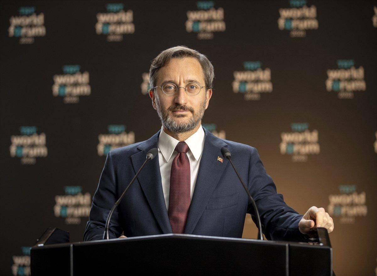 İletişim Başkanı Fahrettin Altun, TRT World Forum 2021 programının açılışında konuştu