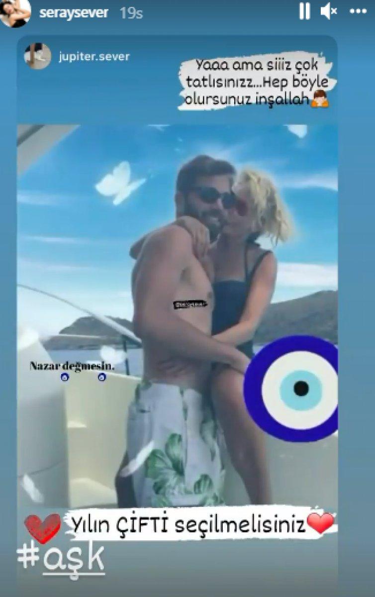 Seray Sever'in tekne pozu