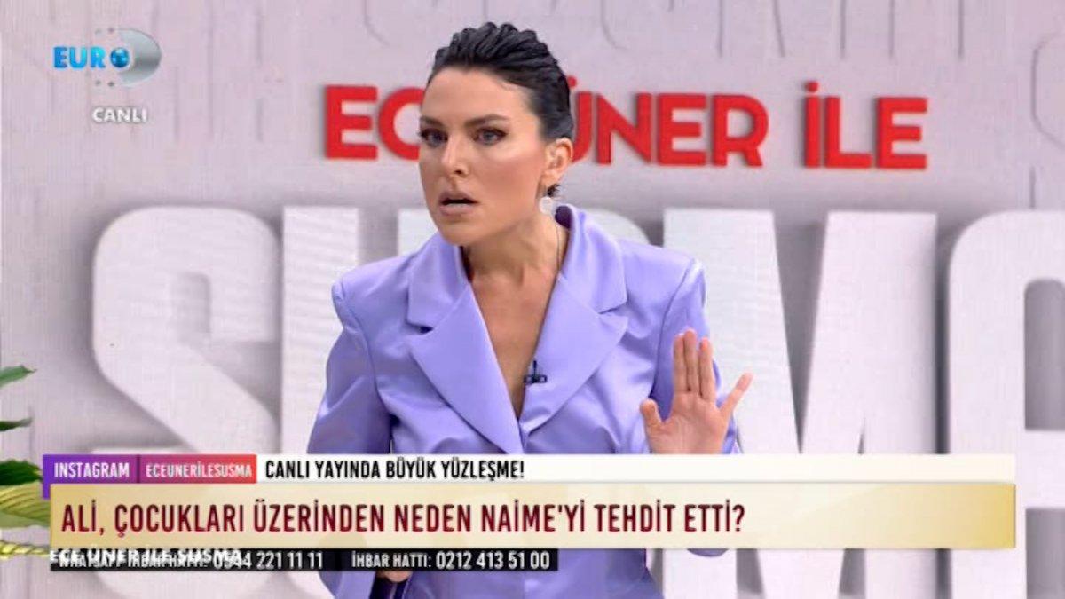 Ece Üner canlı yayında sinir krizi geçirdi