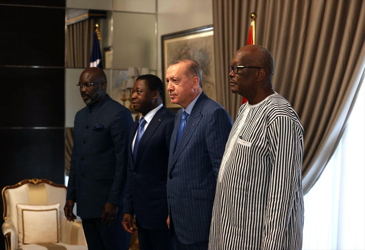 Cumhurbaşkanı Erdoğan, üç Afrika lideriyle bir araya geldi