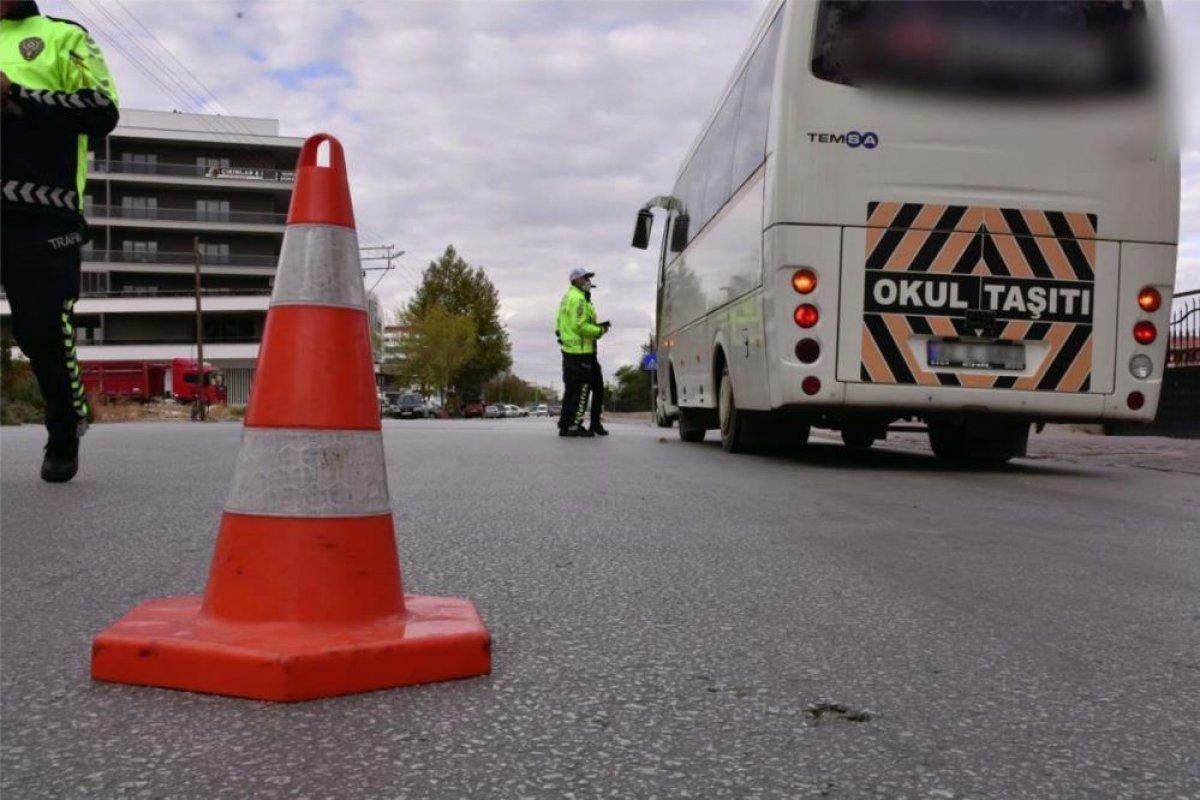 Konya'da okul servisleri denetlendi: 71 araca işlem yapıldı