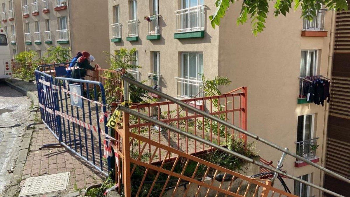 Kağıthane'de frenleri boşalan otomobil 25 metreden uçtu