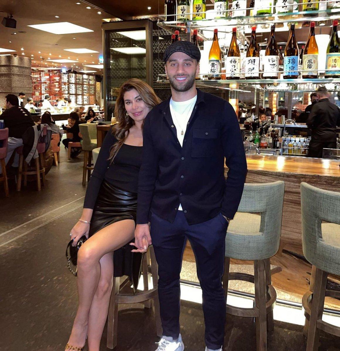 Ebru Şancı, Alpaslan Öztürk ile poz verdi