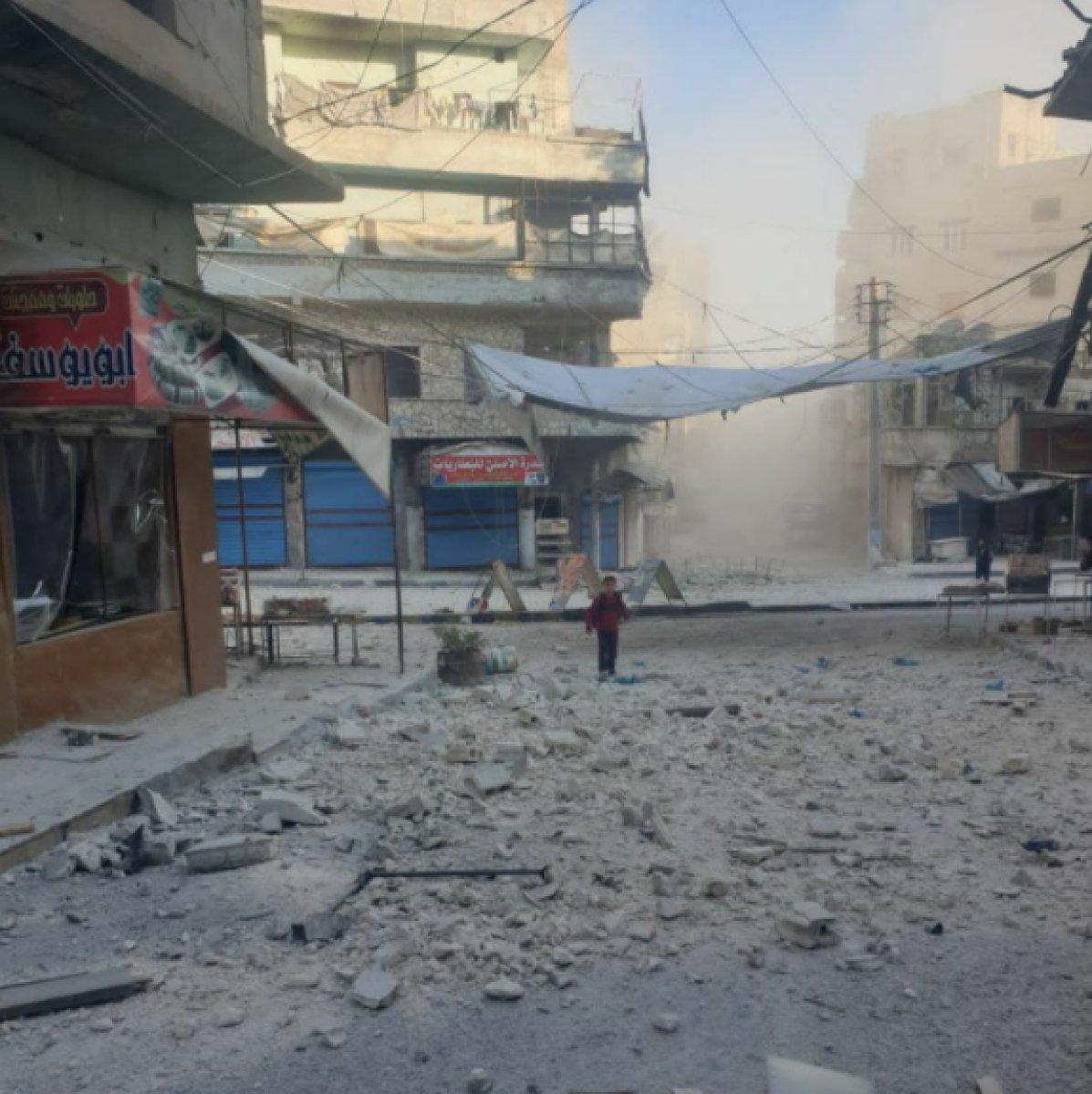 İdlib'de pazar yerine saldırı: Ölü ve yaralılar var