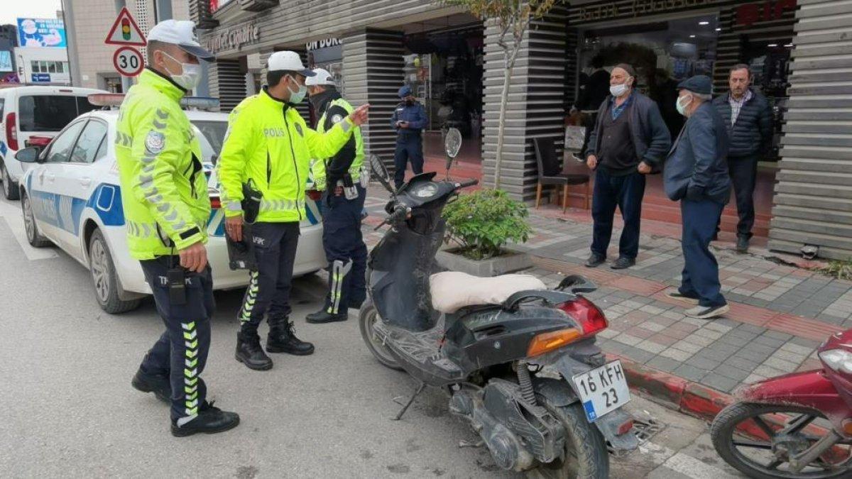 Bursa'da motosiklet sürücülerine yönelik denetim gerçekleştirildi