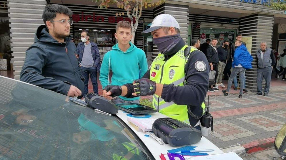 Bursa'da motosiklet sürücülerine yönelik denetim gerçekleştirildi