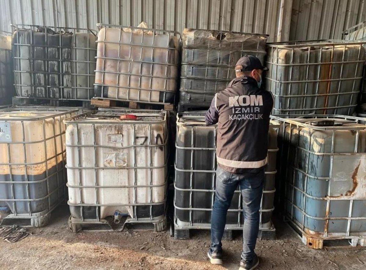 İzmir’de 109 bin 500 litre kaçak akaryakıt ele geçirildi