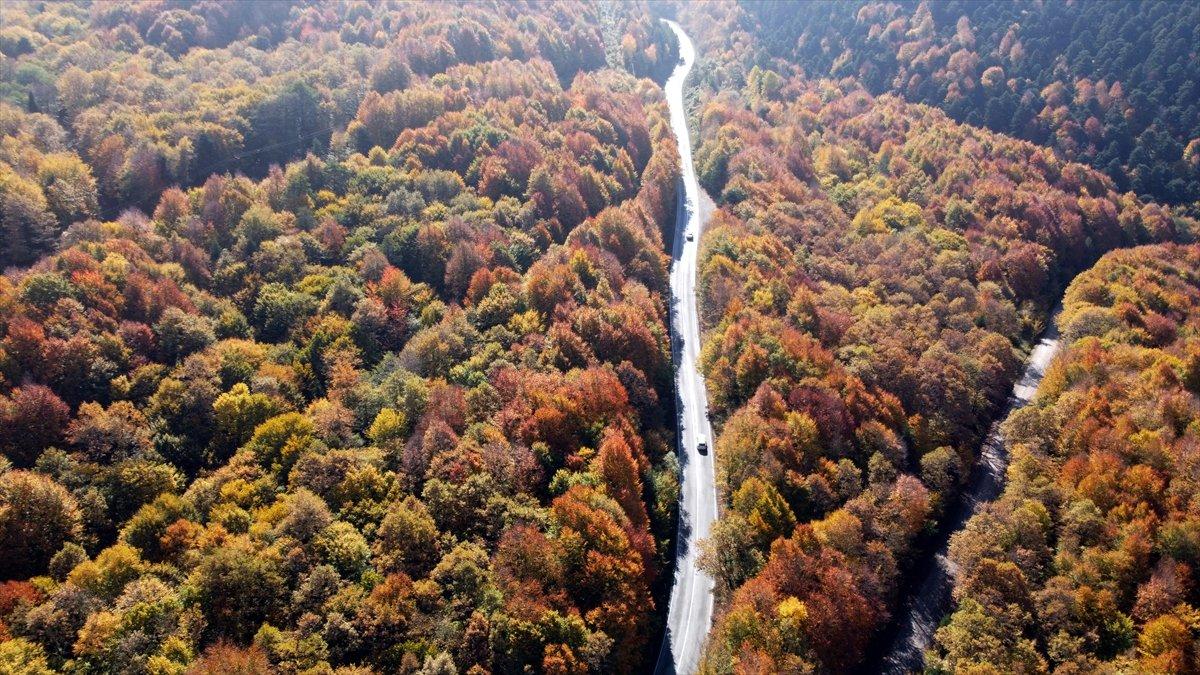 Gölcük Tabiat Parkı'ndan sonbahar manzaraları