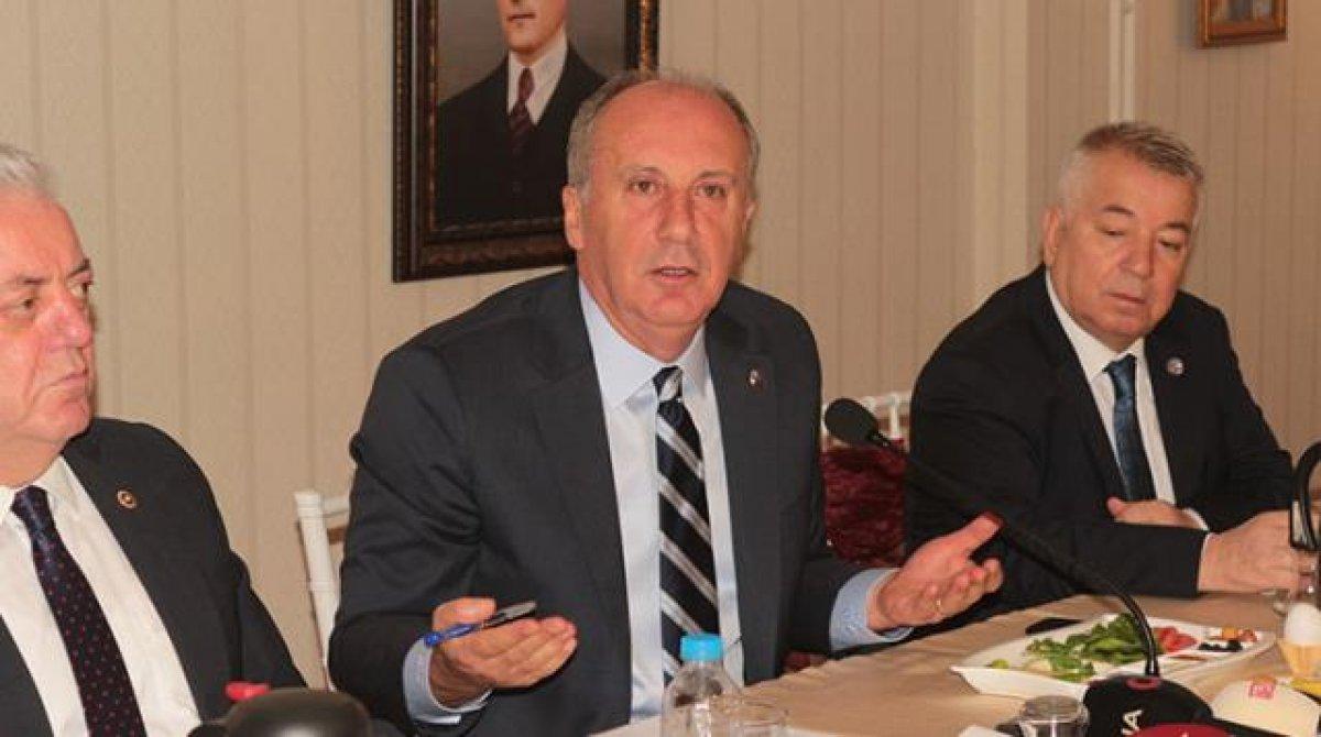 Muharrem İnce'den Millet İttifakı'na: Sizin kendinize güveniniz yok mu
